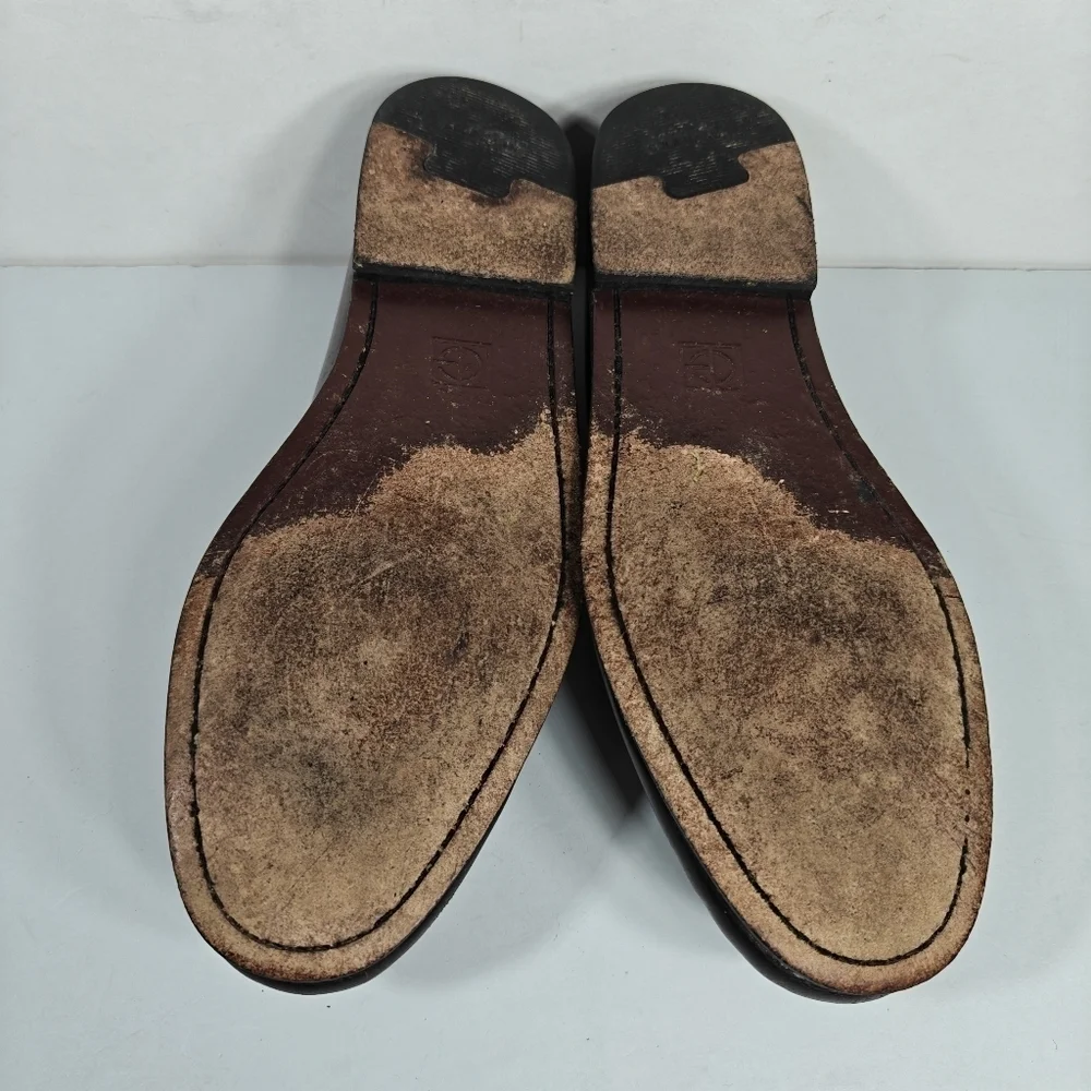 Cole Haan Men's Tassel Cordovan Burgundy Leather Loafers Pinch  03507 Size 8.5 D